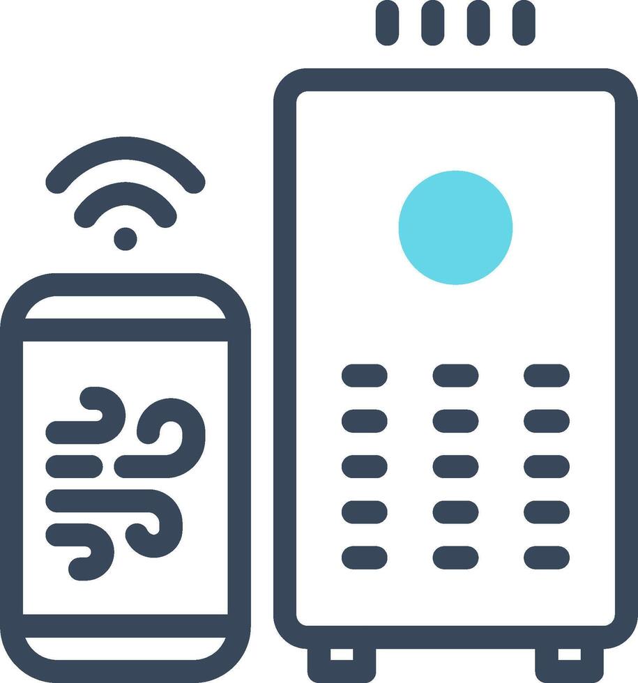 A smart phone and a wireless device vector