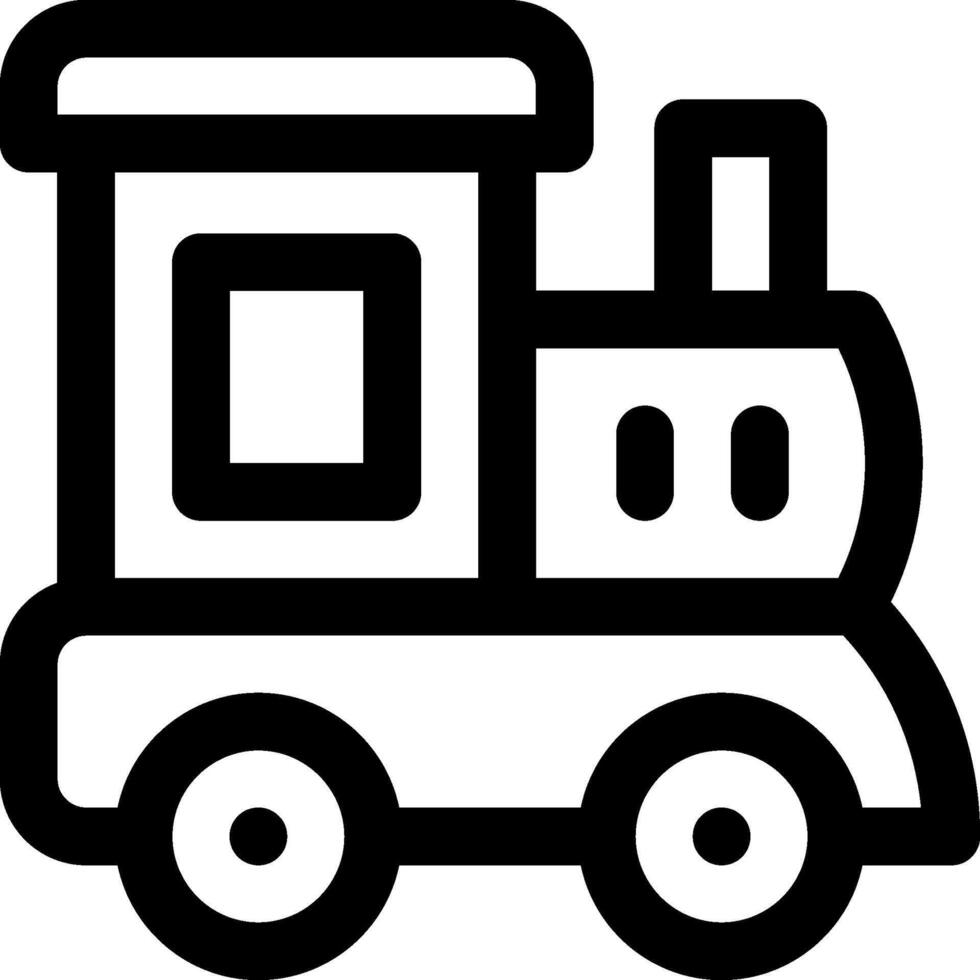 A black and white train icon vector