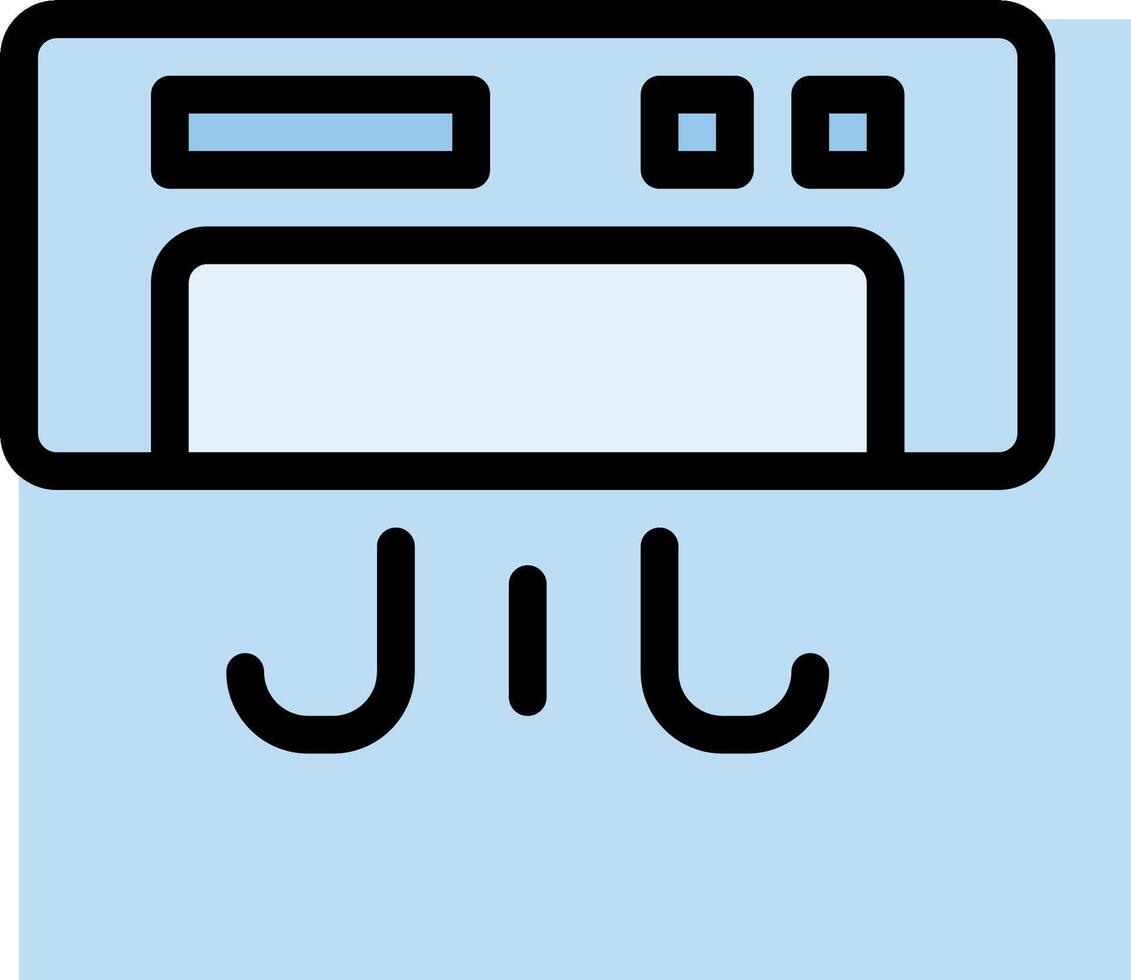 A computer with a mouse and keyboard on it vector