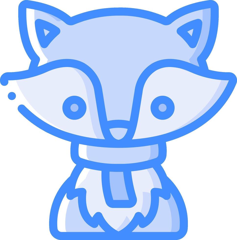 A cartoon fox with a scarf on its head vector