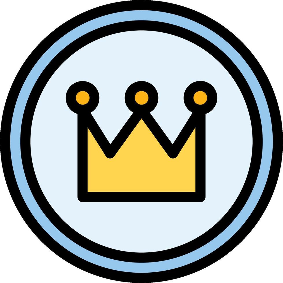 A crown icon on a white background vector