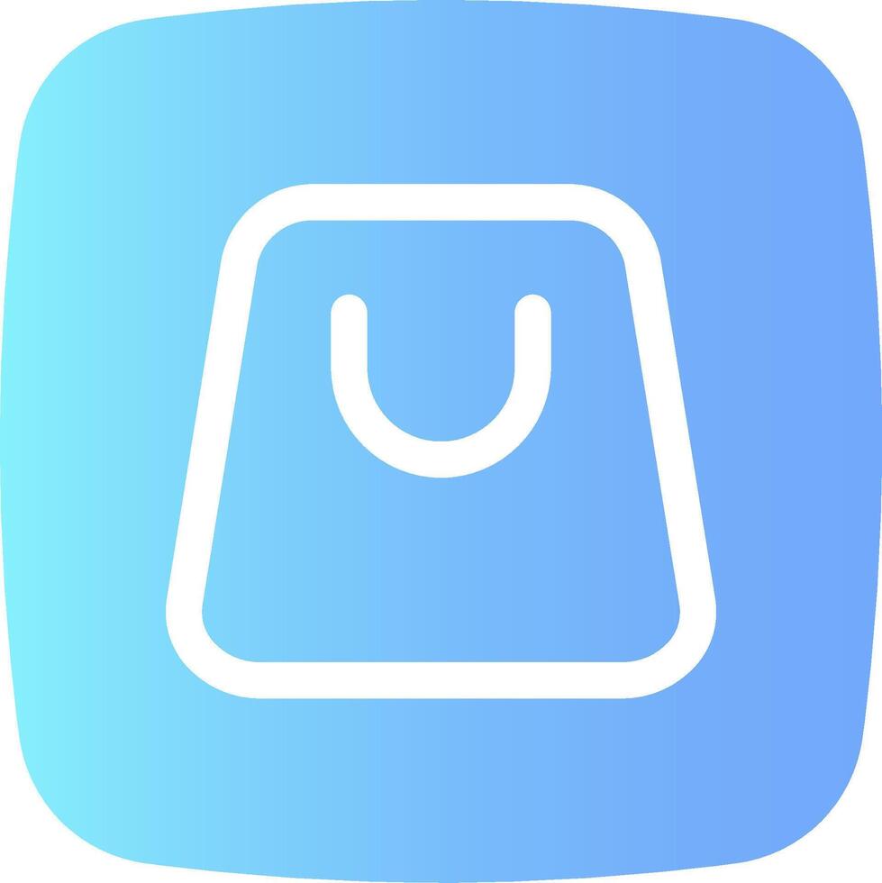 The shopping bag icon vector