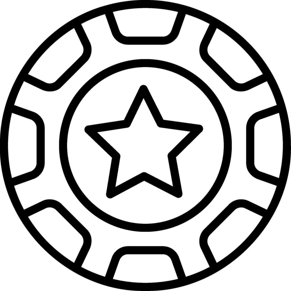 A black and white star icon on a white background vector