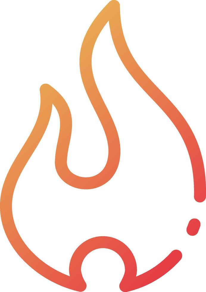 A fire logo with orange and red flames vector