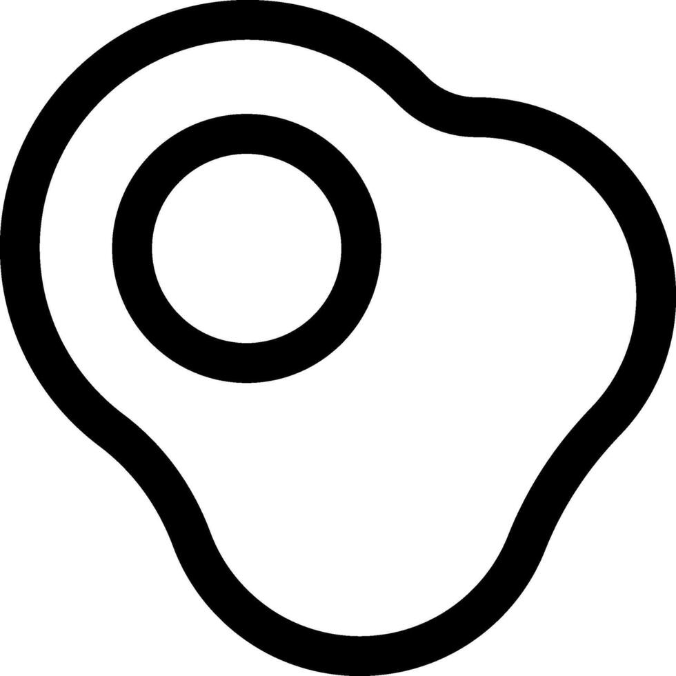 A black and white image of a black and white egg vector