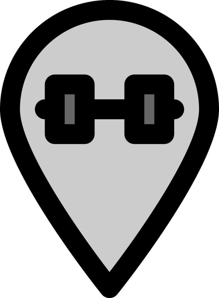 A pin with a pair of glasses on it vector