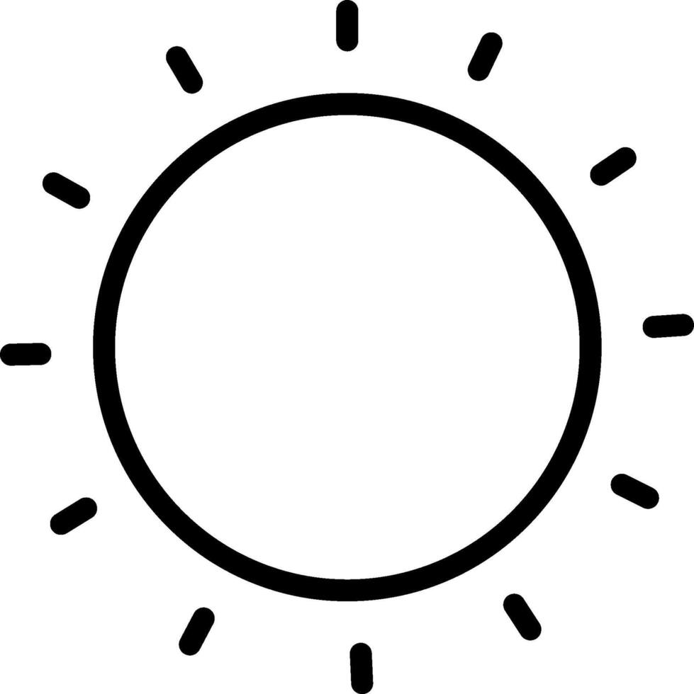 Sun icon clip art vector