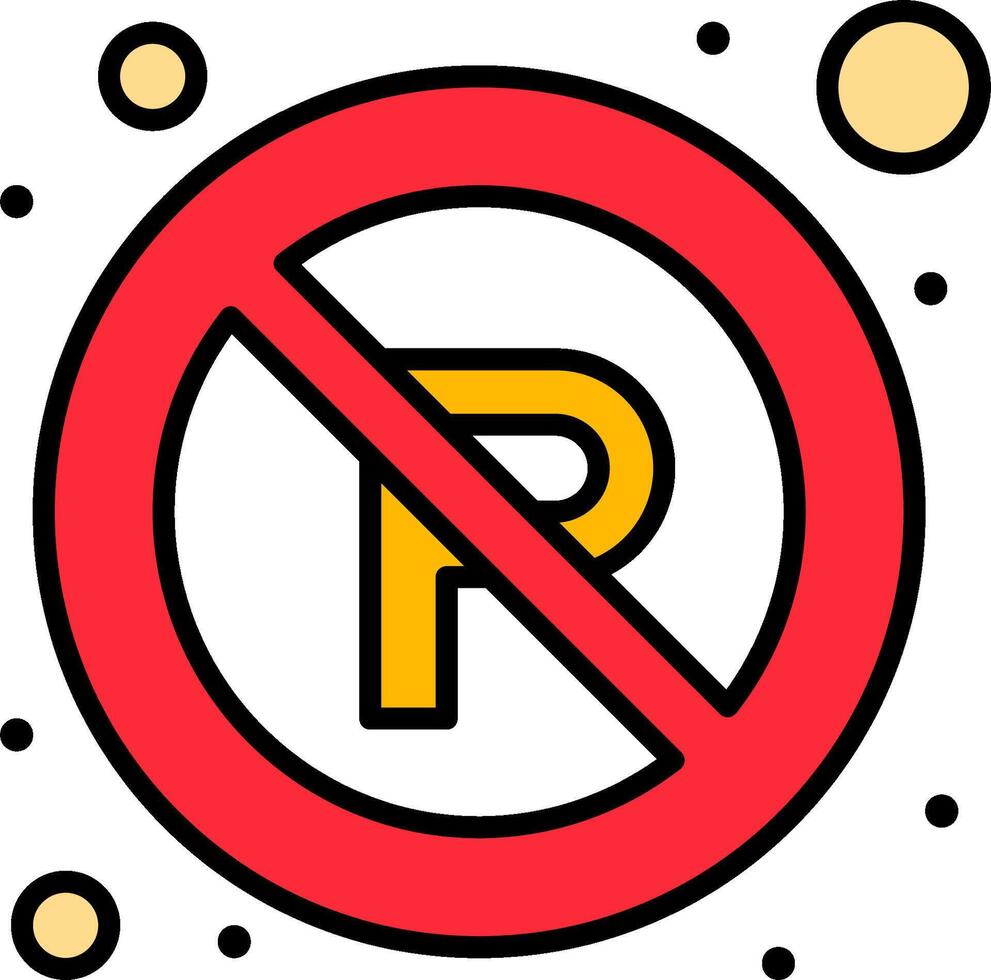 No parking sign illustration vector
