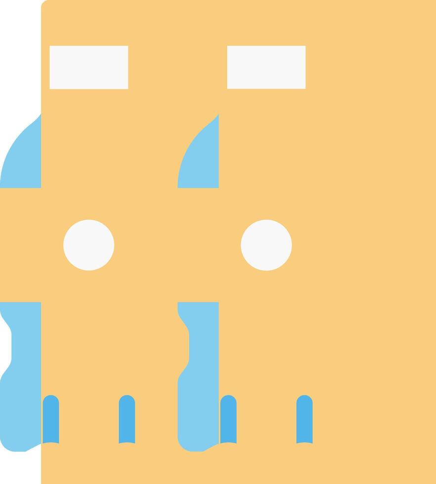 A pair of shoes with a blue and white stripe vector