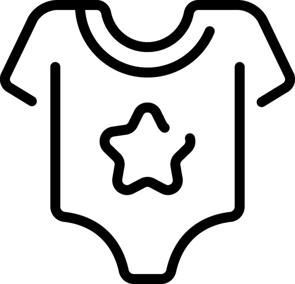 Baby clothes icon vector