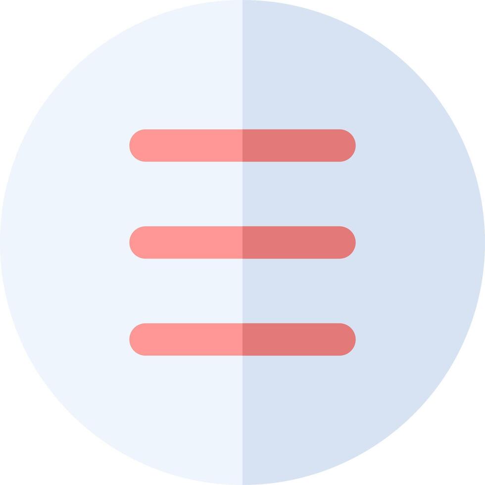 A flat icon of a line with a red line vector