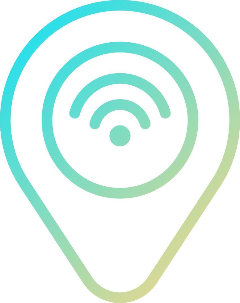 The wifi icon is shown on a white background vector