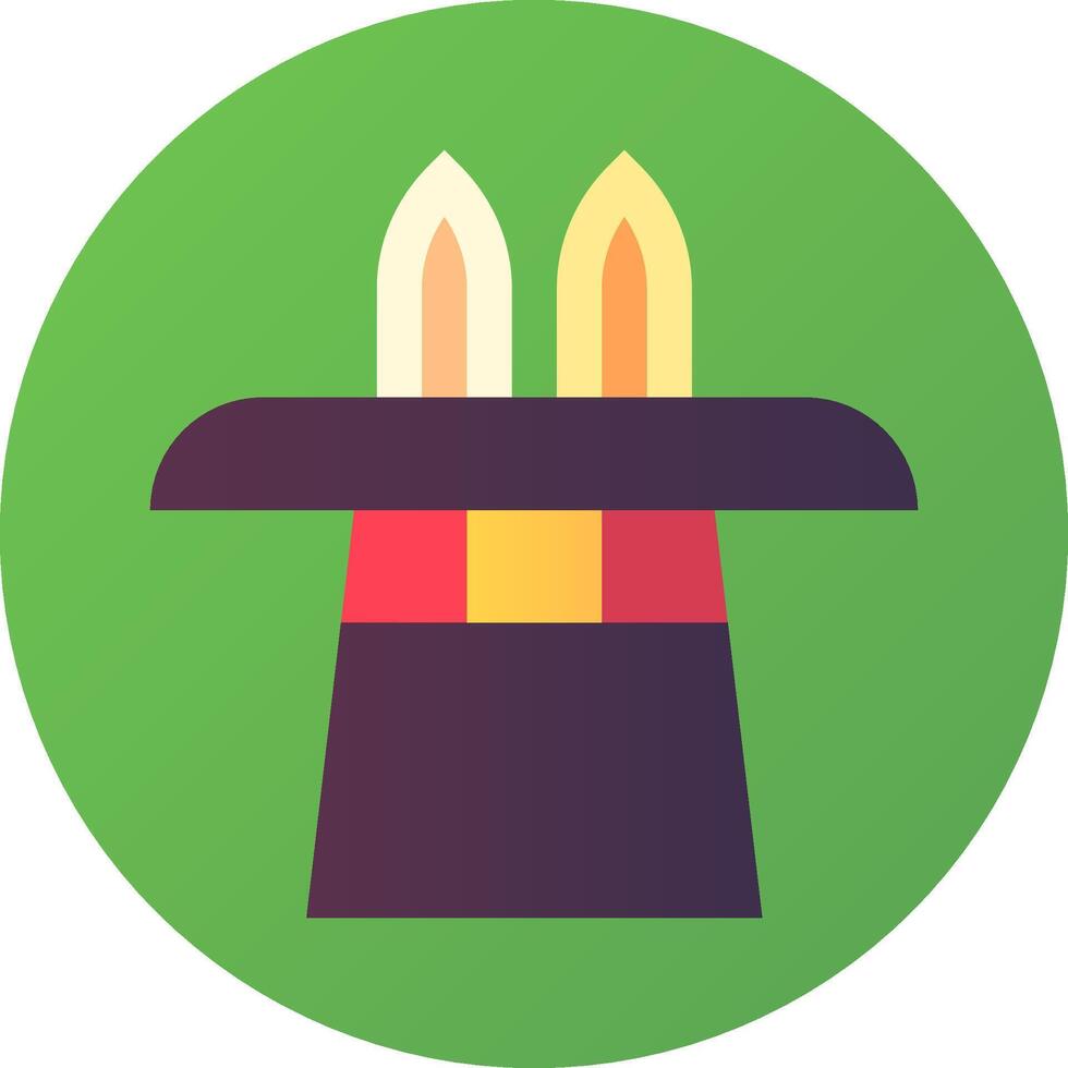A wizard hat with two candles on it vector