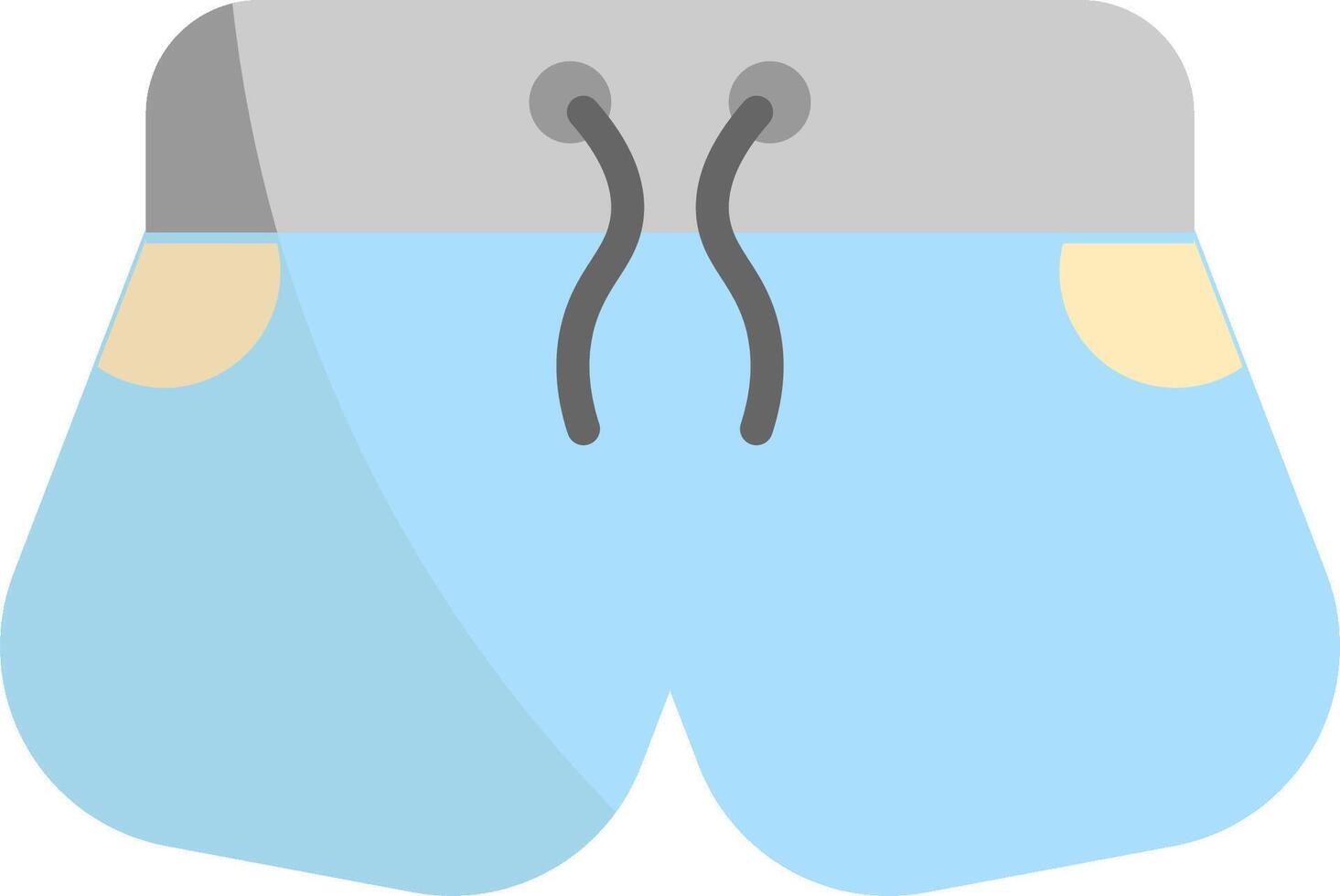 A pair of shorts with a zipper on the side vector