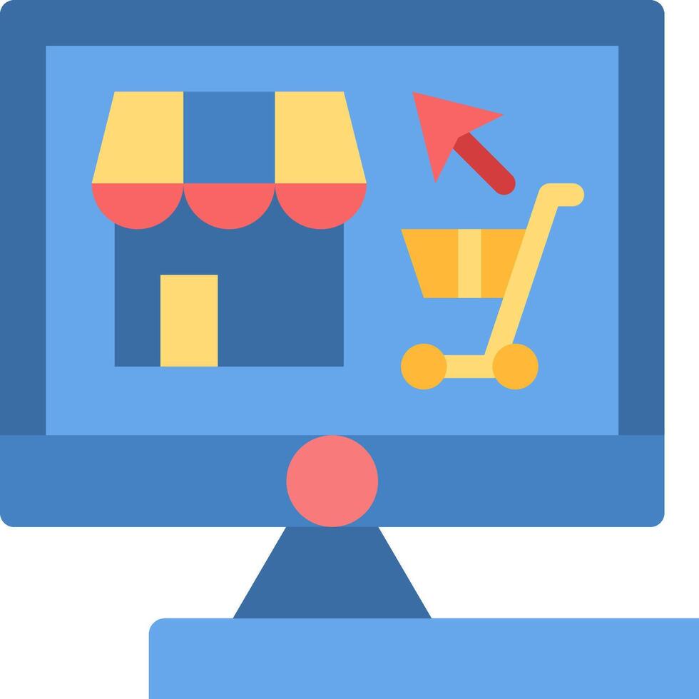E-commerce website design vector