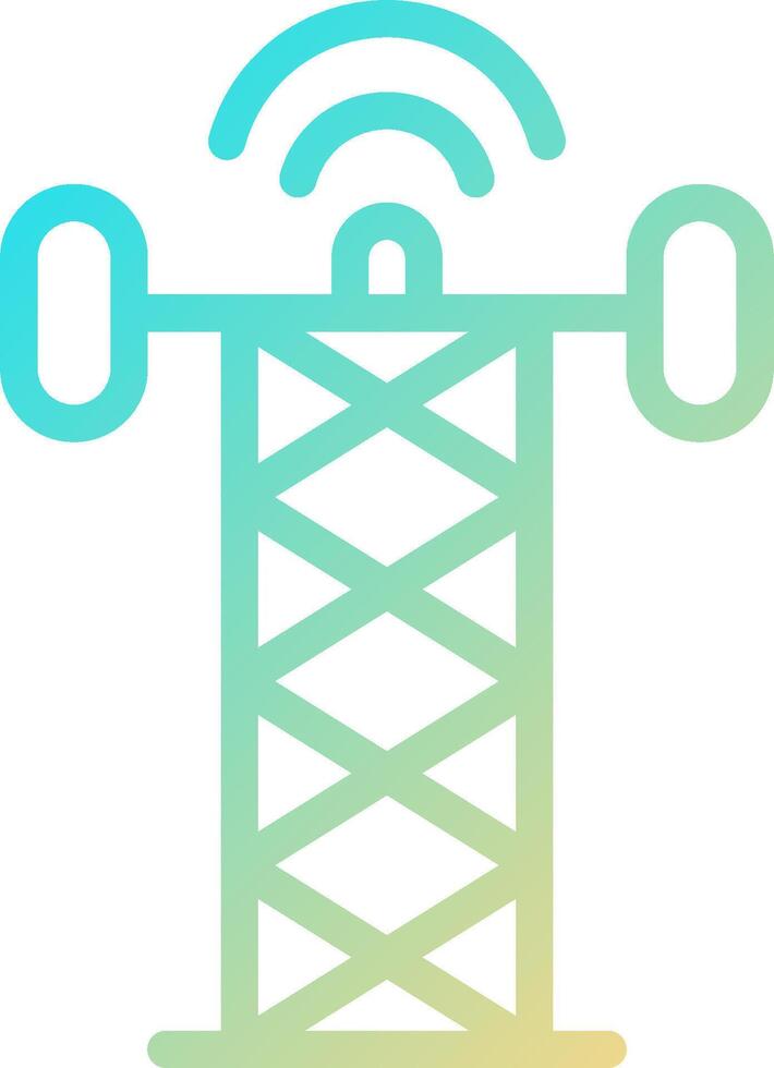 A tower with a wifi symbol on it vector