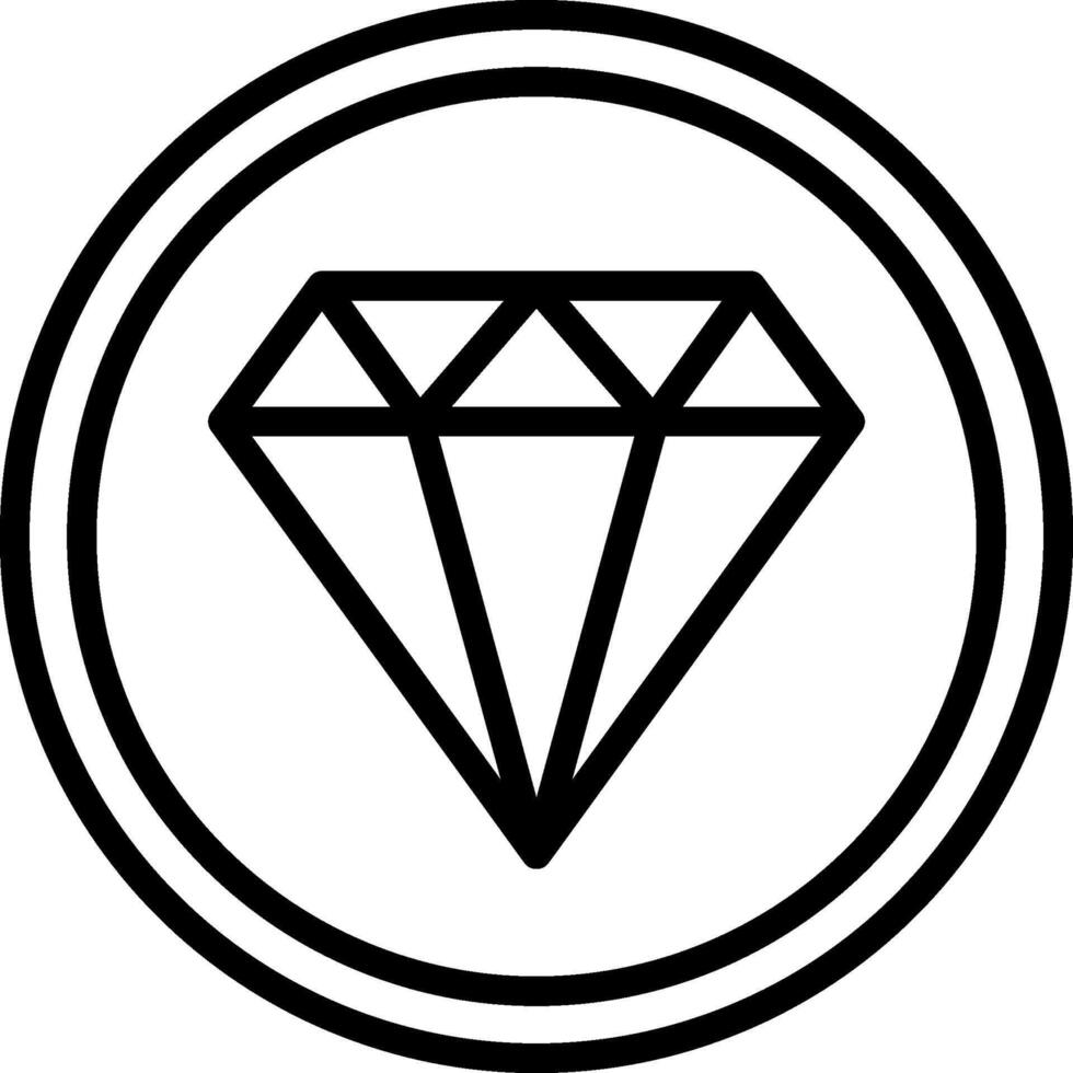 A diamond in a circle logo vector