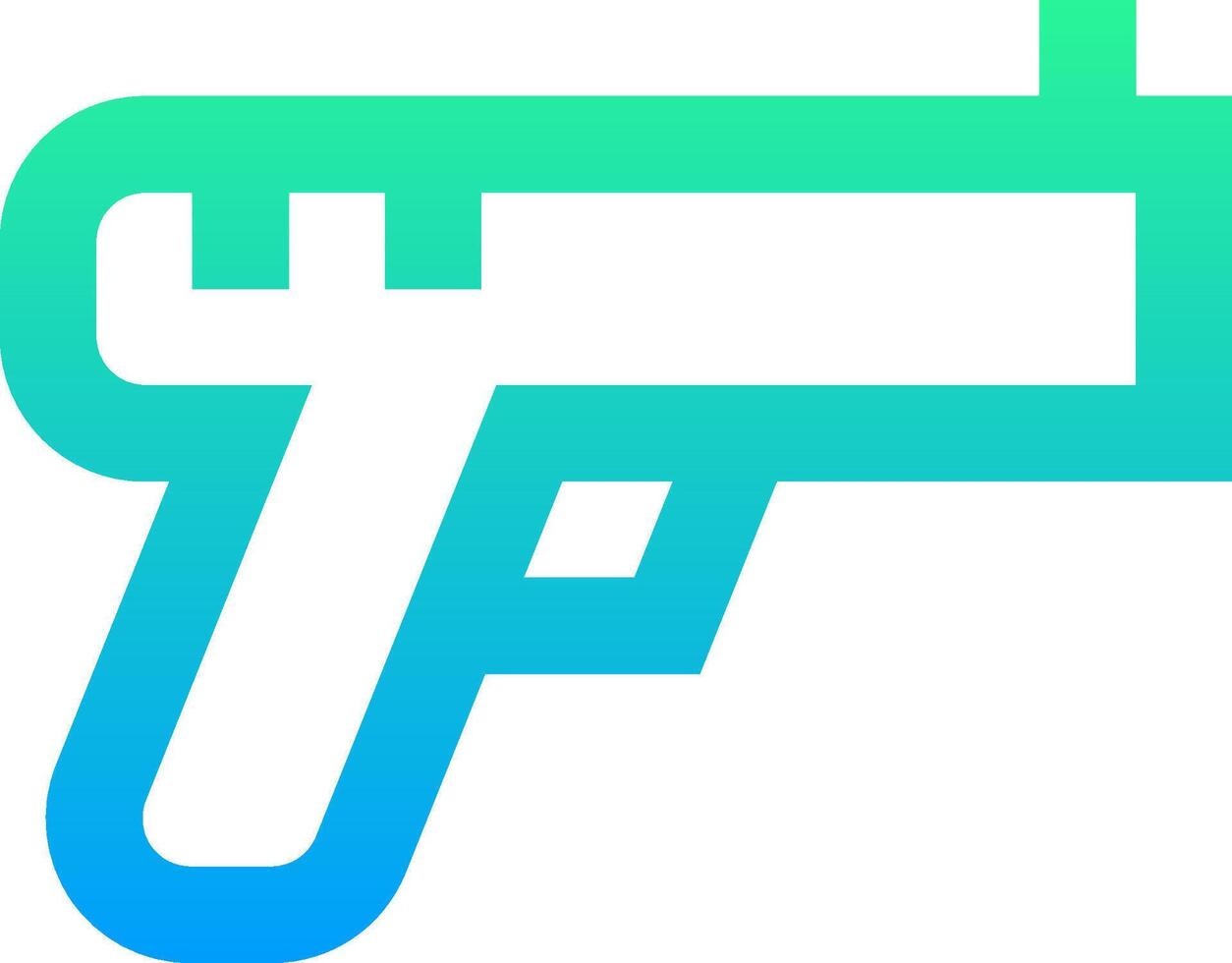 The logo for the gun app vector