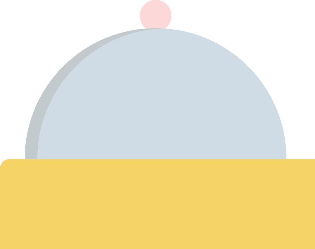 A yellow hat with a pink dot on it vector