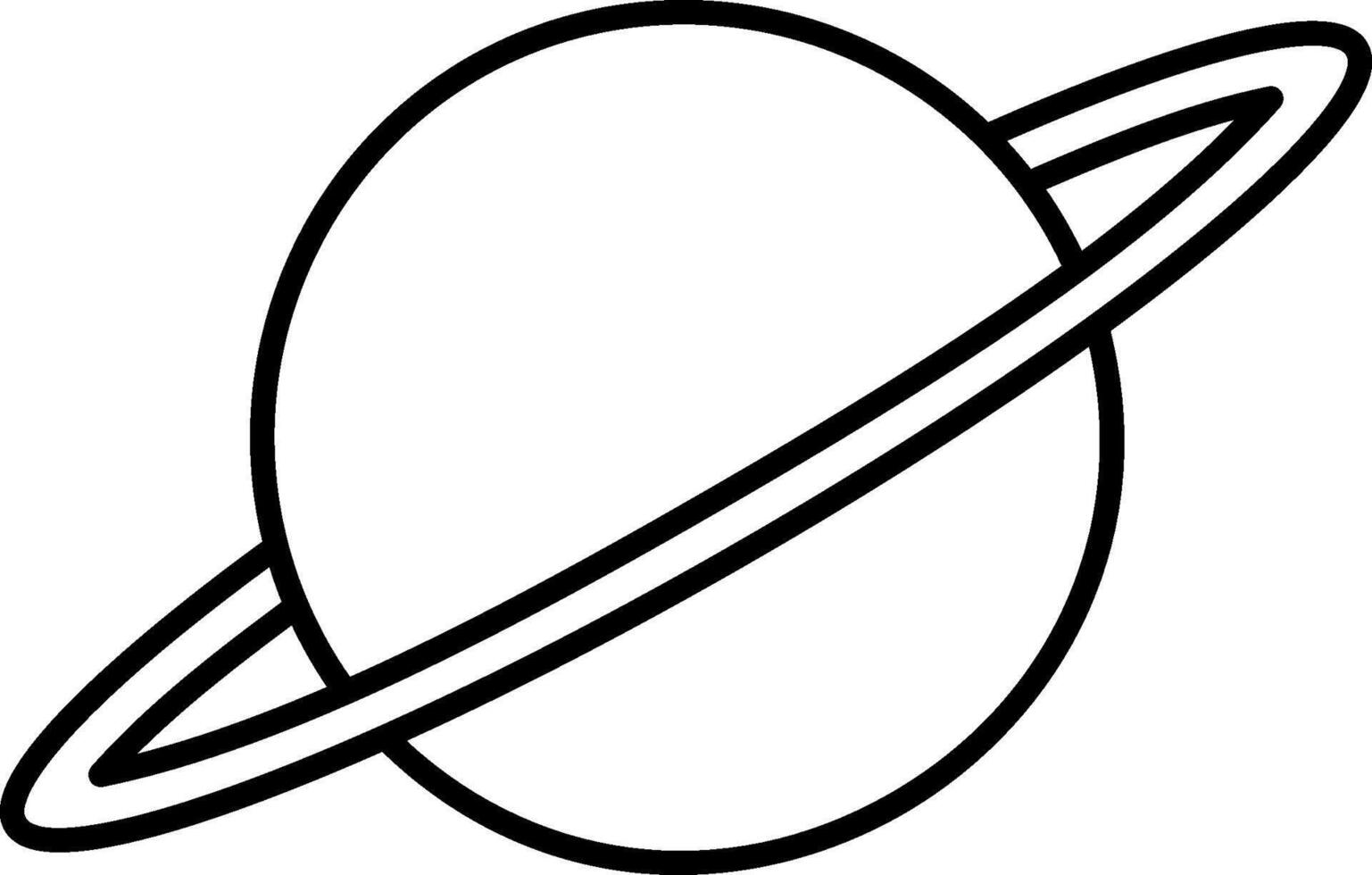 Saturn planet coloring pages vector