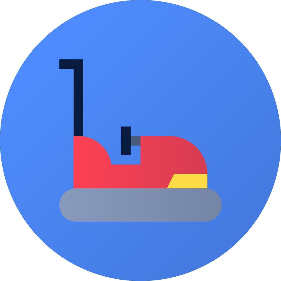 A red and blue roller on a blue background vector