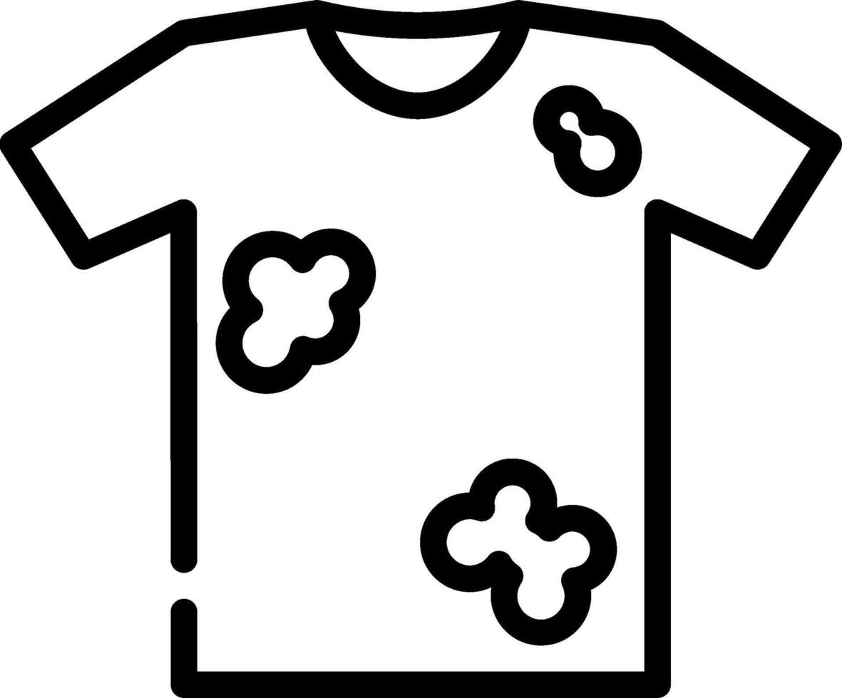 A t - shirt with holes in it vector