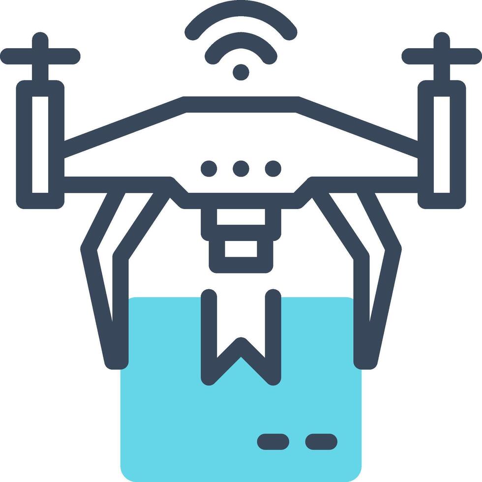 Drone watermark icon vector
