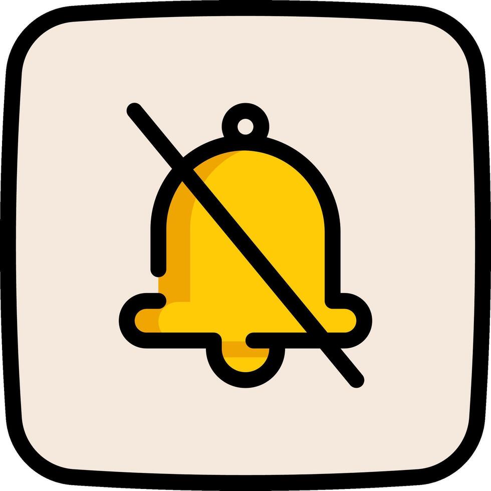 No bell icon illustration vector