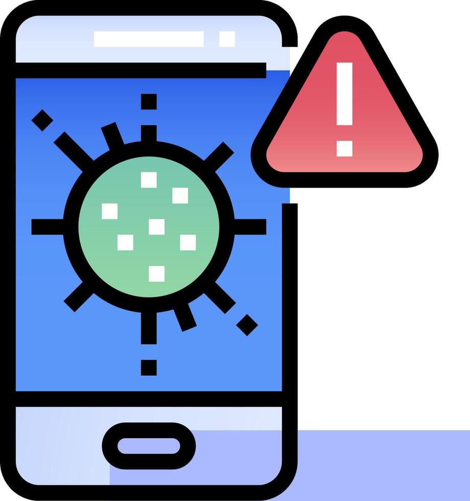 How to protect your phone from viruses vector