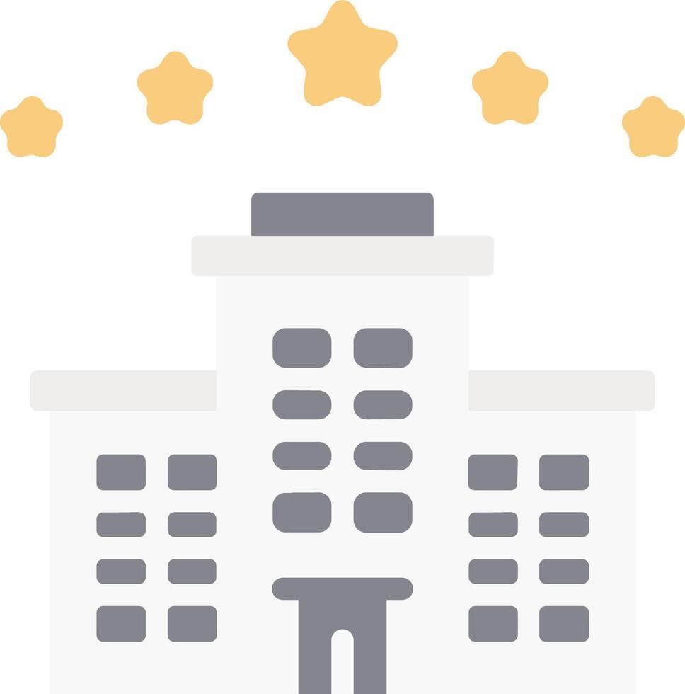 A building with stars and a star on it vector