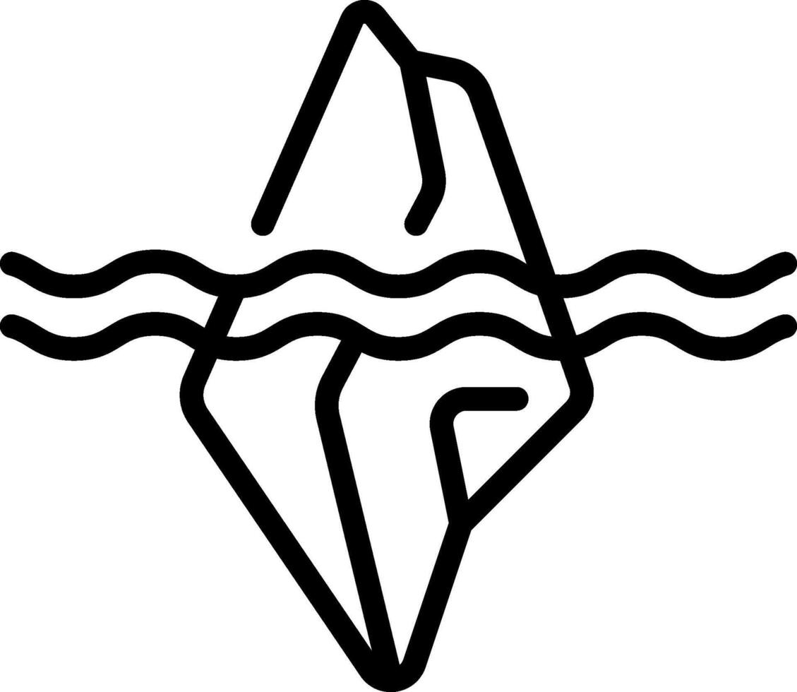 A black and white logo of a wave vector