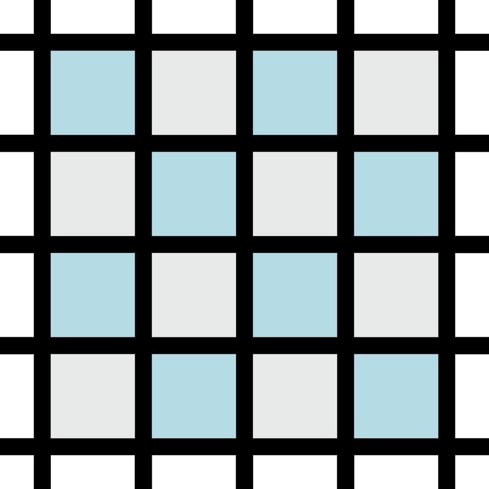 A square grid with blue squares vector