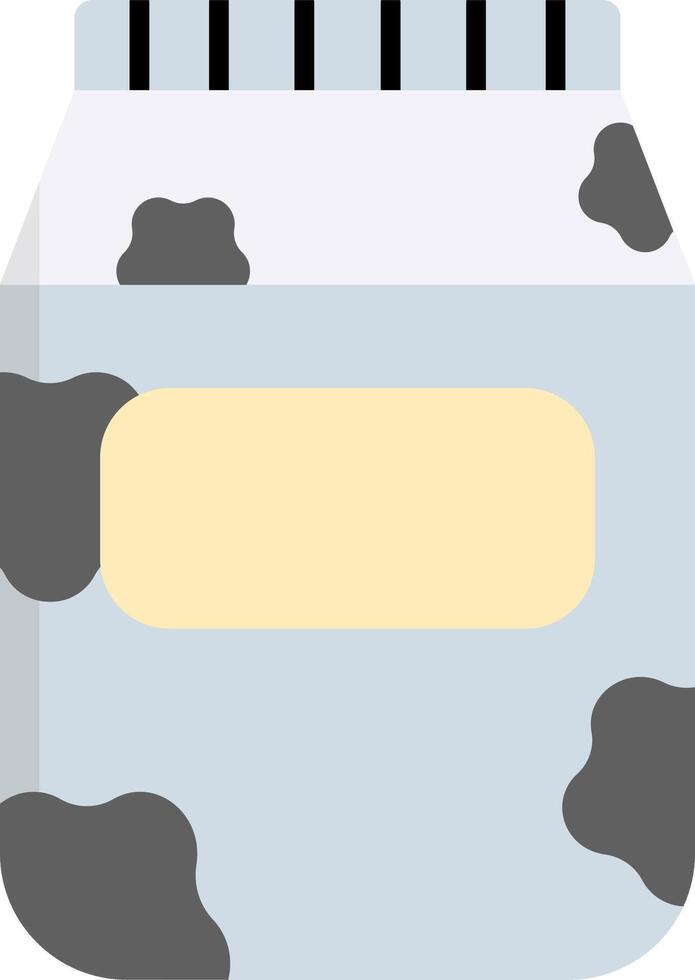 A jar of milk with a cow on it vector