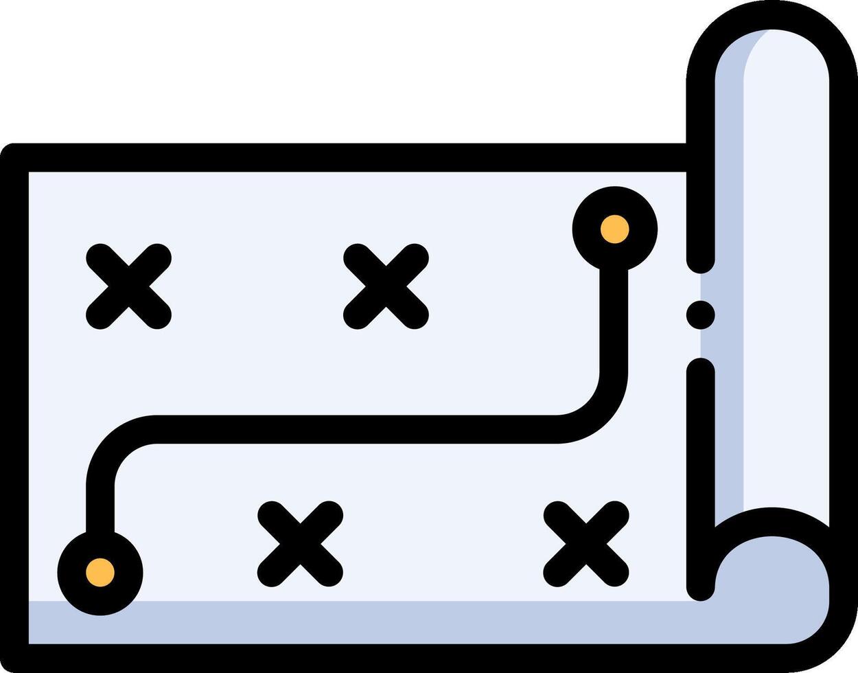 A white and black icon of a piece of paper with a cross on it vector