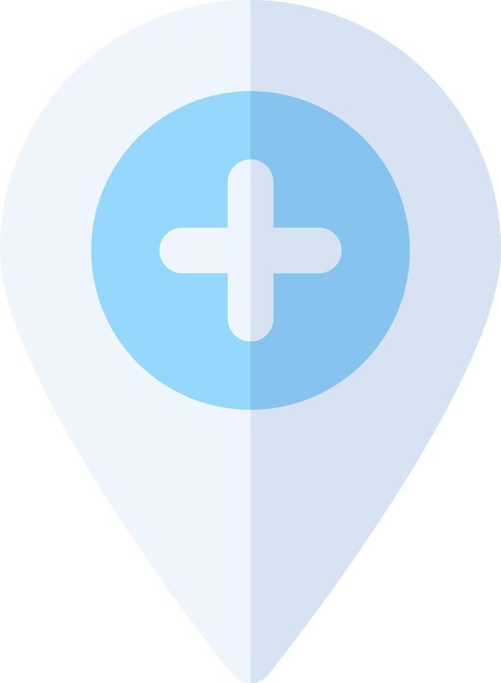 Map pin with plus sign vector