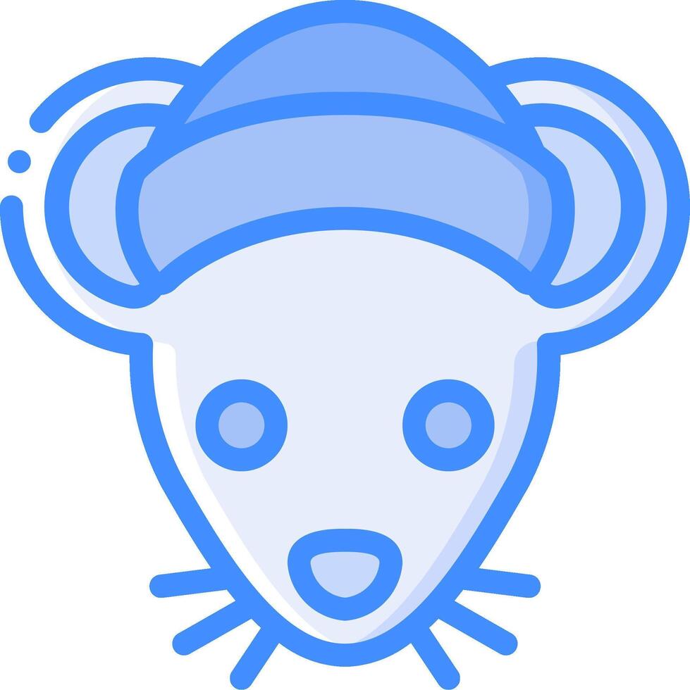 A mouse wearing a hat on a white background vector