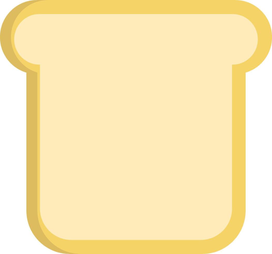 A slice of toast icon on a white background vector