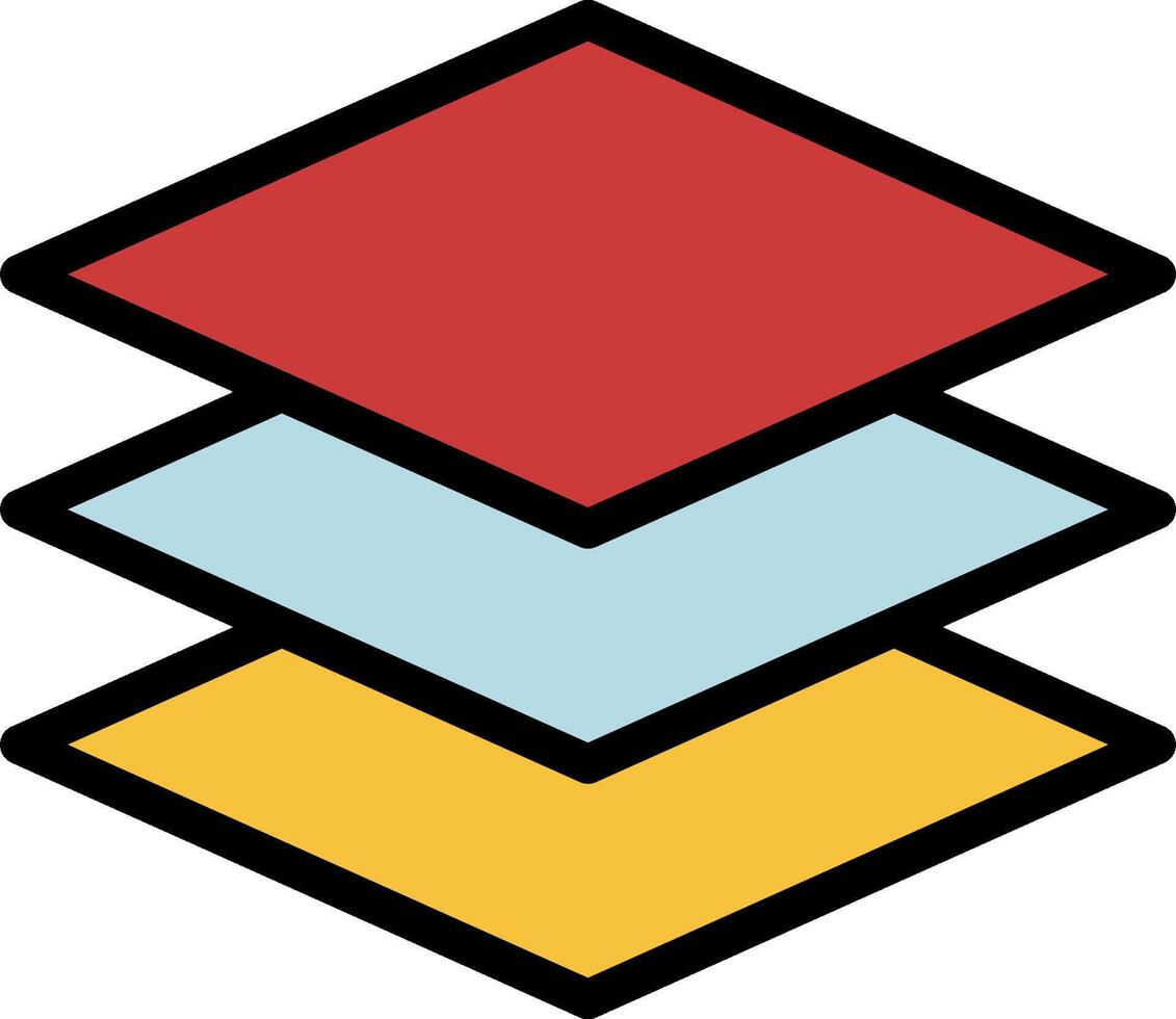 A logo with three stacked cubes vector