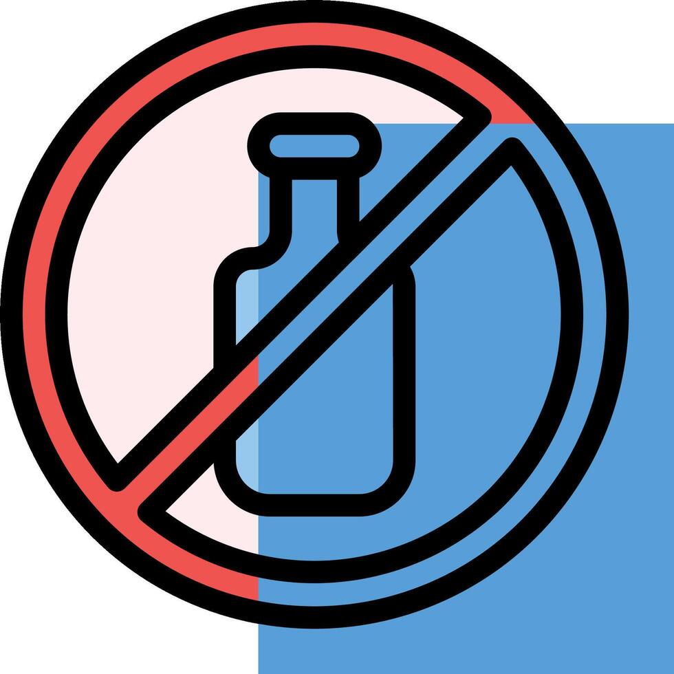No alcohol sign vector
