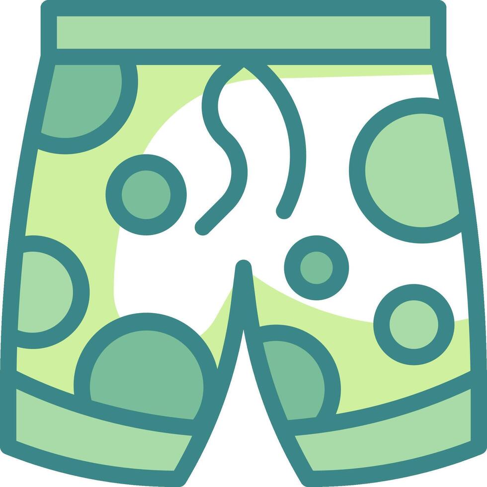 A pair of shorts with polka dots vector