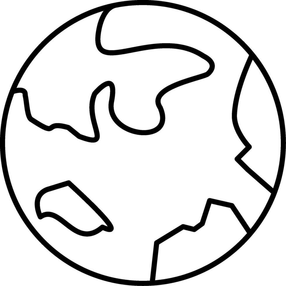 Earth globe coloring pages vector