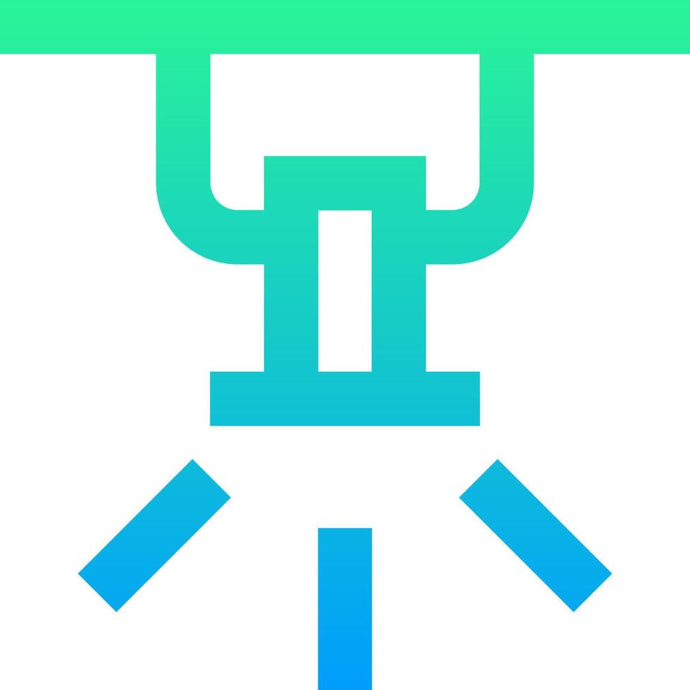 The icon for the lightbulb is shown in a flat design vector