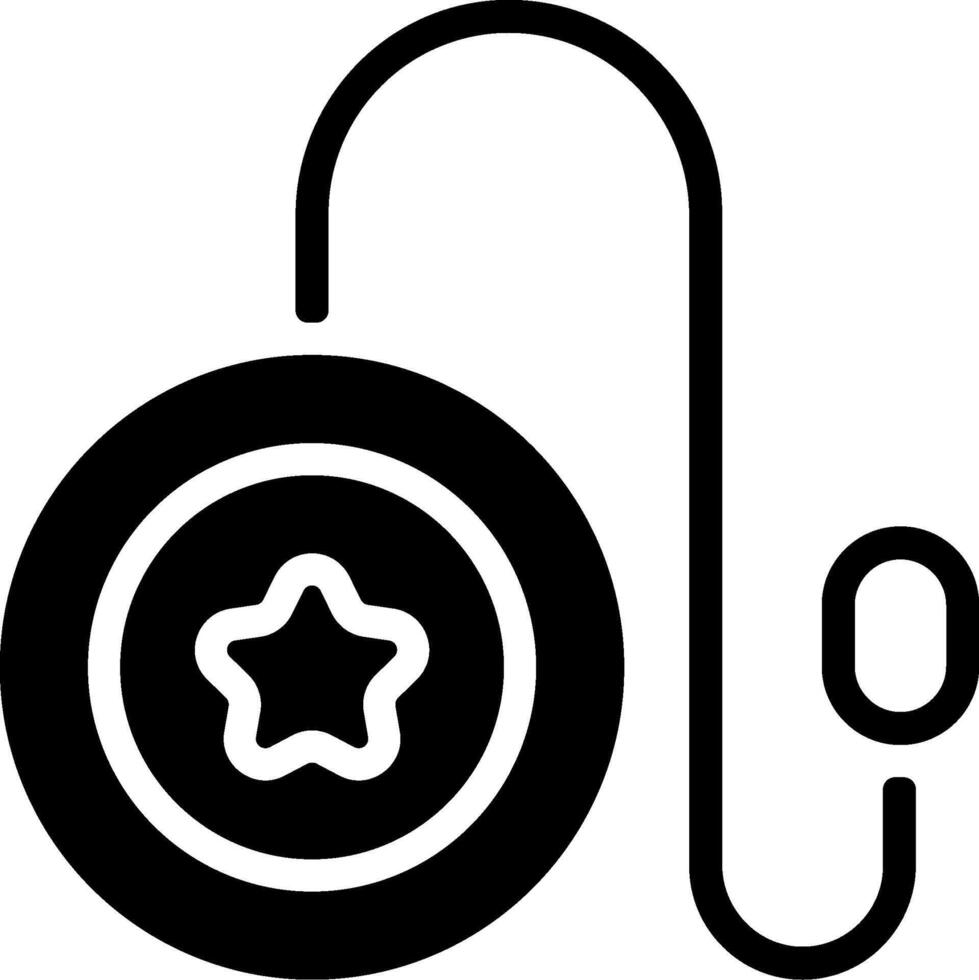 A black and white icon of a wheel with a star vector