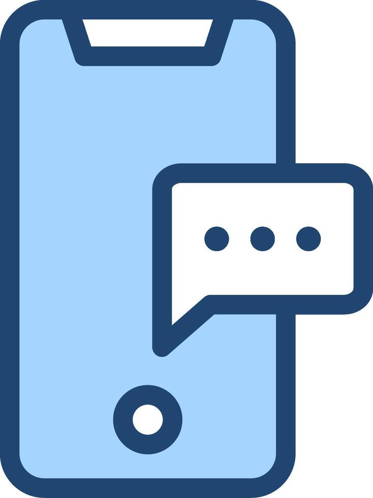 A phone with a speech bubble on it vector