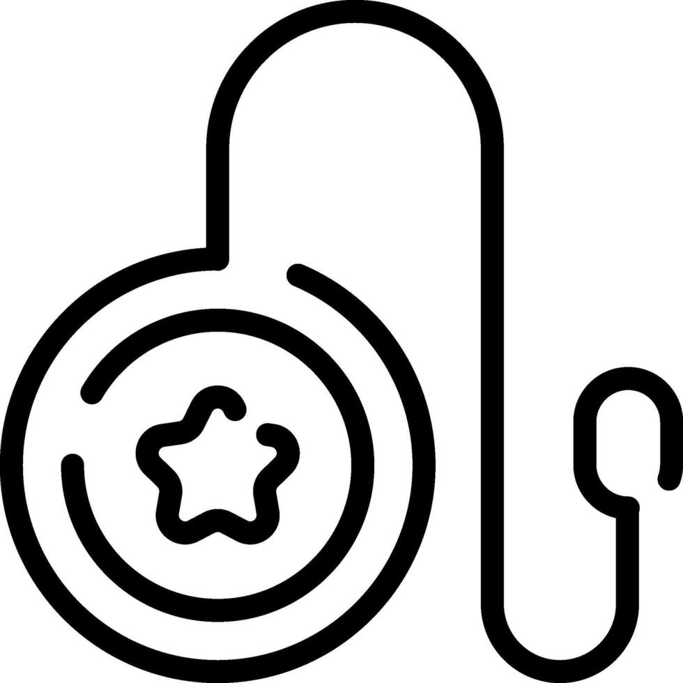A black and white icon of a reel vector