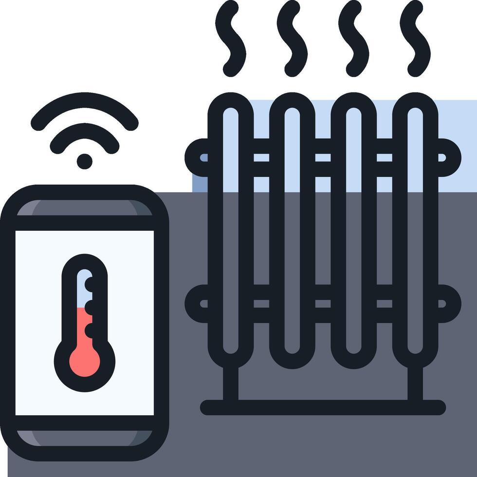 Smart thermostat and wifi vector