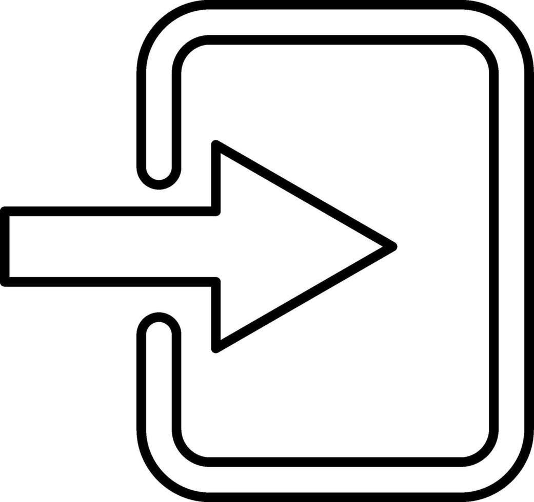 A black and white image of an arrow pointing to the left vector