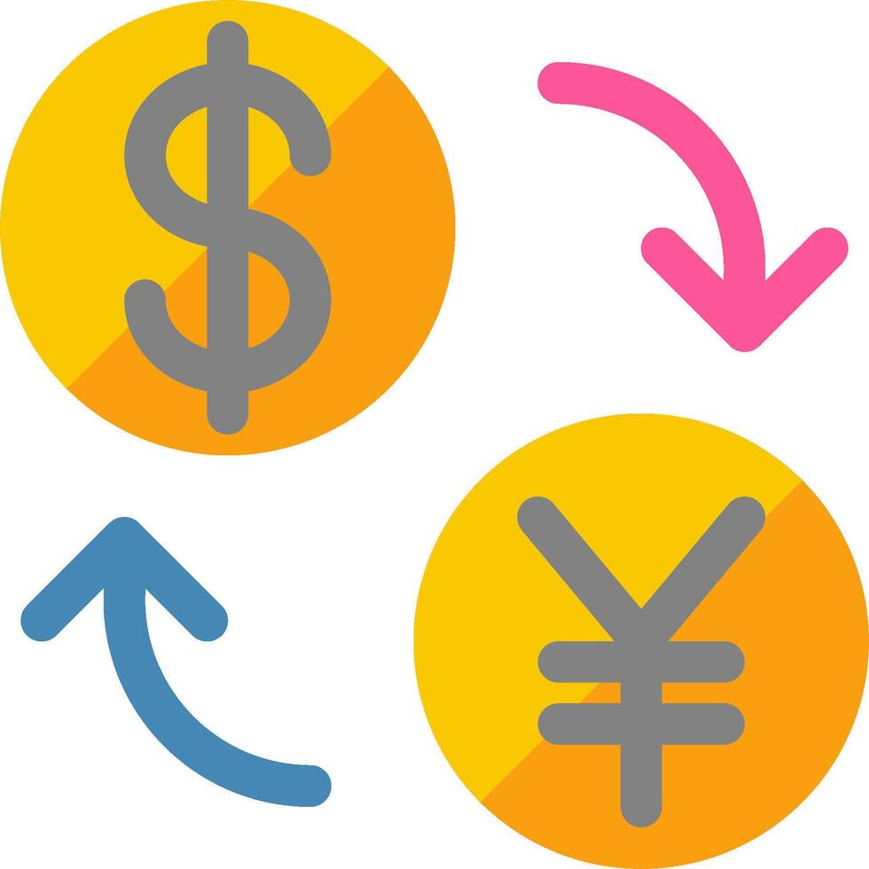 Currency exchange rate icon vector