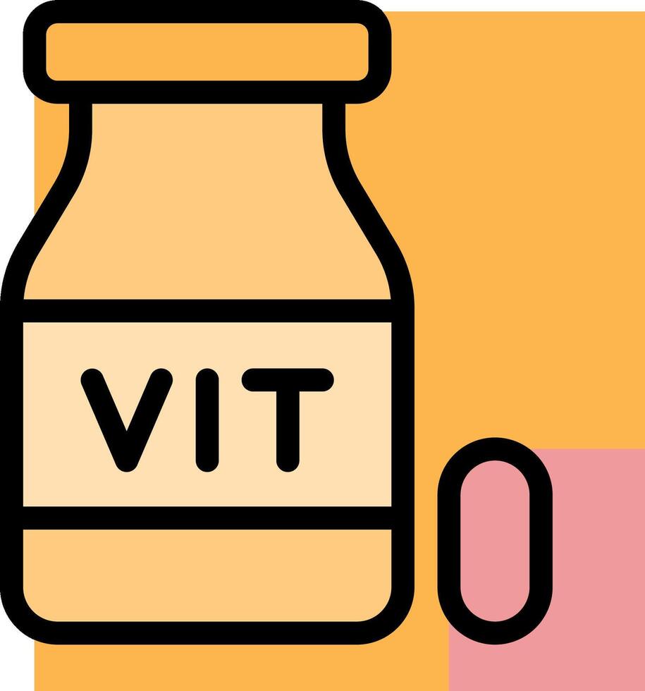 Vitamins and supplements vector