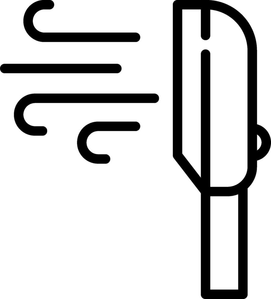 A black and white image of a blow dryer vector